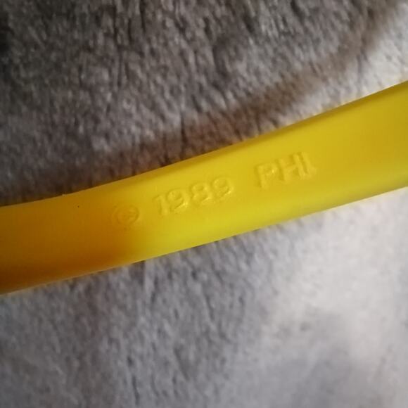 VTG Pizza Hut 1980's Back to the Future II Sunglasses Shades Pink/Neon Yellow - Picture 5 of 7